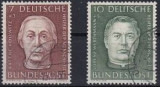 GERMANIA 1954 IN SLUJBA UMANITATII , KOLLWITZ , WERTHMANN 2 TIMBRE STAMPILATE, Stampilat