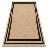 SPARK 0687 covor bej / negru - Cadru, sisal, structural, 200x290 cm