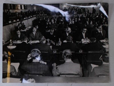 SESIUNEA A XVI -A A C.E.E. , O.N.U. , GENEVA , FOTOGRAFIE DE PRESA , APRILIE 1961 foto