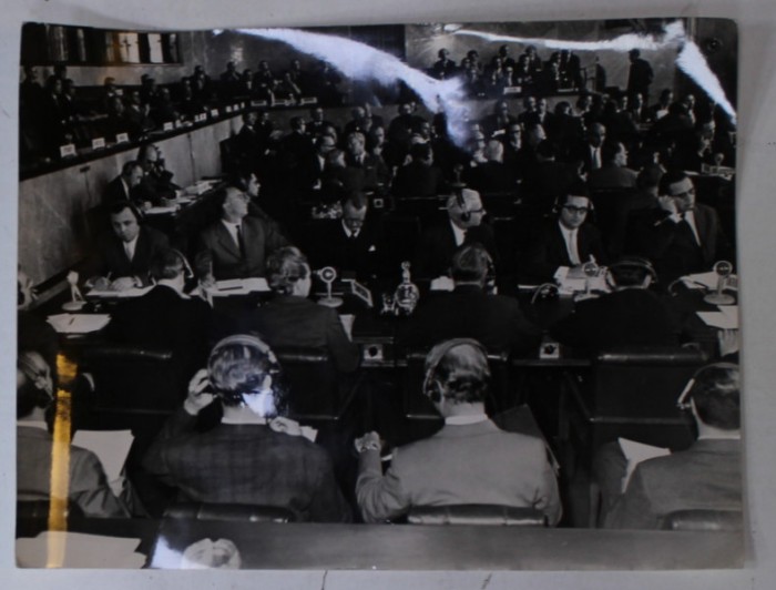 SESIUNEA A XVI -A A C.E.E. , O.N.U. , GENEVA , FOTOGRAFIE DE PRESA , APRILIE 1961