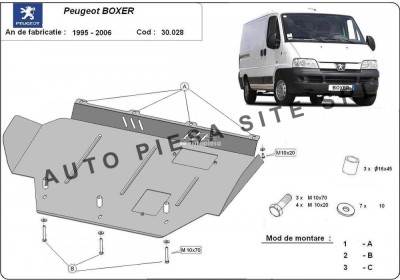 Scut metalic motor Peugeot Boxer (230, 244) in perioada 1996 - 2006 APS-30,028 foto