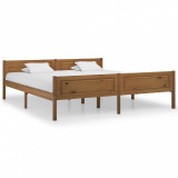 Cumpara ieftin Cadru de pat, maro miere, 180x200 cm, lemn masiv de pin