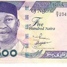 M1 - Bancnota foarte veche - Nigeria - 500 naira - 2002