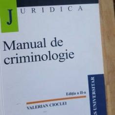 Manual de criminologie- Valerian Cioclei