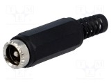 Conector alimentare DC mufă tată 5,5/2,1mm drept NINIGI