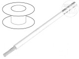 Cablu HookUp Wire litat Cu 26AWG PTFE alb 250V 30,5m 100ft - Cablu electric litat alb 26AWG PTFE 30,5m