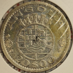 Angola 20 escudos 1952 argint - km 74 - P011