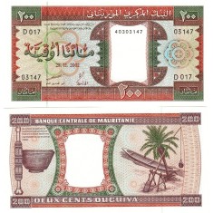 Mauritania 2002 - 200 ouguiya, necirculata