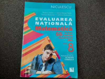 MATEMATICA EVALUAREA NATIONALA 66 DE TESTE REZOLVATE ROZICA STEFAN RF12/1` foto