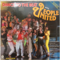 People United Dance To The Beat disc vinyl lp muzica pop germany K-Tel 1986 VG+