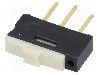Intrerupator glisant, 2 pozitii, SPDT, ON-ON, Nidec Copal Electronics - CL-SA-12C-02