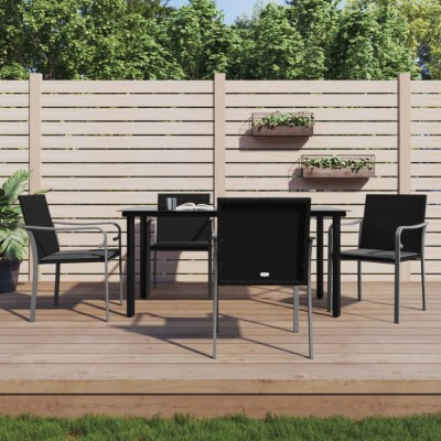 vidaXL Set mobilier de grădină cu perne, 5 piese, poliratan și oțel 3186959 foto