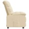 Fotoliu rabatabil, crem, material textil - 5
