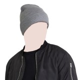 Caciula simpla unisex, model casual de toamna si iarna - Gri