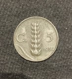 Moneda 5 centesimi 1934 Italia