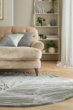 Cumpara ieftin Covor Lino Leaf Gri 160X160 cm, rotund, Flair Rugs