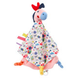 Jucarie doudou Calut Fehn, velur, 32 cm, 0 luni+, Multicolor