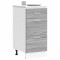 vidaXL Dulap inferior &ldquo;Lyon&rdquo; gri Sonoma 40x46x81,5 cm Lemn prelucrat 854216