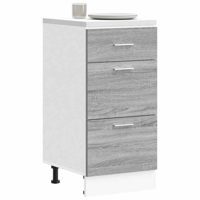 vidaXL Dulap inferior &ldquo;Lyon&rdquo; gri Sonoma 40x46x81,5 cm Lemn prelucrat 854216