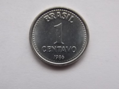 1 CENTAVO 1986 BRAZILIA foto