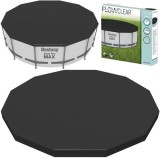 Prelata piscina rotunda, flexibila, rezistenta vant, 366cm, 2,85kg, negru