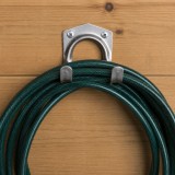 Cumpara ieftin Cuier metalic pentru unelte si furtun, montare pe perete, 7 x 5,5 x 6,5 cm, fier, argintiu, suruburi de fixare incluse