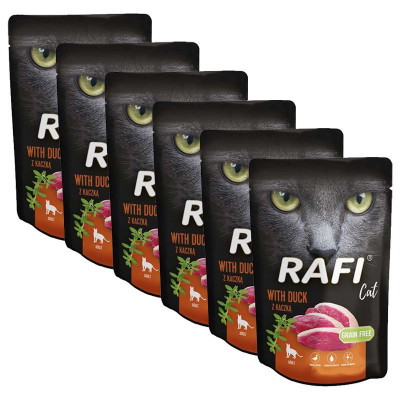 Rafi Cat Adult Pat&amp;eacute; with Duck 6 x 100 g foto
