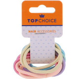 Set 12 elastice de par multicolore, Top Choice 22500