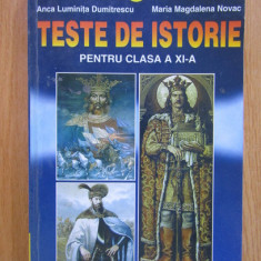 Anca Luminita Dumitrescu - Teste de istorie pentru clasa a XI-a (1997)