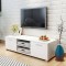 Gossi dulap tv, alb extralucios, 120 x 40,3 x 35 cm