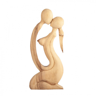 Sculptura abstracta din lemn Purity of Love, L foto