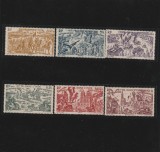 India , Colonii franceze 1946 - Omnibuse , Ajutorul pentru copii , serie 6 valori, dantelate , MNH , Mi.275-280, Militar, Nestampilat
