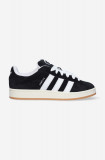 Adidas Originals sneakers din piele &icirc;ntoarsă Campus 00S HQ8708 culoarea negru HQ8708-black