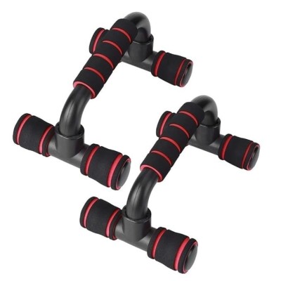 Set 2 manere pentru antrenament, din ABS, cu sistem antialunecare, portabile, pentru tonifierea bratelor si abdomenului, negru foto