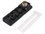 Cutie de conexiuni M12 PIN 4 soclu 4A IP65 24VDC
