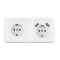 Priza Techstar&reg; PCU2, Dubla, 2 x USB, 2.1 A, Culoare Alb, Policarbonat, 16A