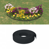 VidaXL Borduri de grădină, 3 buc, negru, 10 m 10 cm, polietilenă