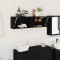 vidaXL Dulap de perete de baie, negru, 100x25x30 cm, lemn prelucrat 860095