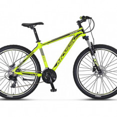 Bicicleta MTB Mosso Wildfire M Hidraulic, roata 27.5", cadru 20", culoare lime/n PB Cod:3273120008