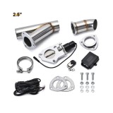 Cumpara ieftin Kit cut off valve V evacuare auto cu telecomanda si colier V-band 63 mm inox