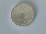 Moneda Germania 10 Mark Argint 925, 1998, G, Hildegard von Bingen, 15.5 grame