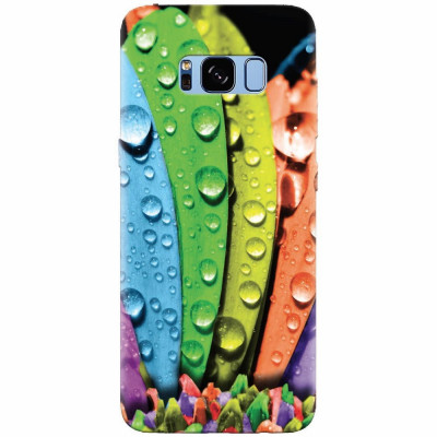 Husa silicon pentru Samsung S8, Colorful Daisy Petals foto