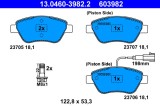 ATE 13.0460-3982.2 set placute frana,frana disc