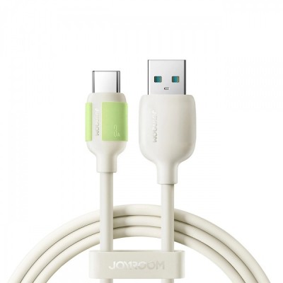 Cablu Date si Incarcare USB-A - USB-C Joyroom S-A53, 18W, 1.2m, Bej foto