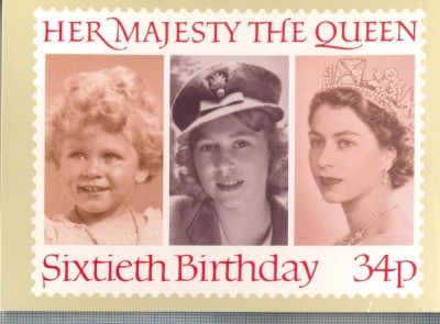 AX 344 CP - HER MAJESTY THE QUEEN SIXTIETH BIRTHDAY foto