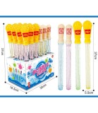 Băț pentru Baloane Sapun 37 Cm, Plastic Netoxic, Jocuri de Vară, Recomandat Copiilor 3+ Ani