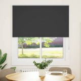 VidaXL Jaluzea cu role opace negru 140x130 cm Lățime material 136,6 cm