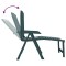 Sezlong, verde, plastic - 7