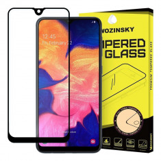 Folie Sticla Wozinsky Super Tough pentru Samsung Galaxy A10, Full Screen, Full Glue, Negru foto