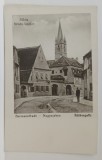 SIBIU , STRADA VITEILOR , CARTE POSTALA ILUSTRATA , 1917
